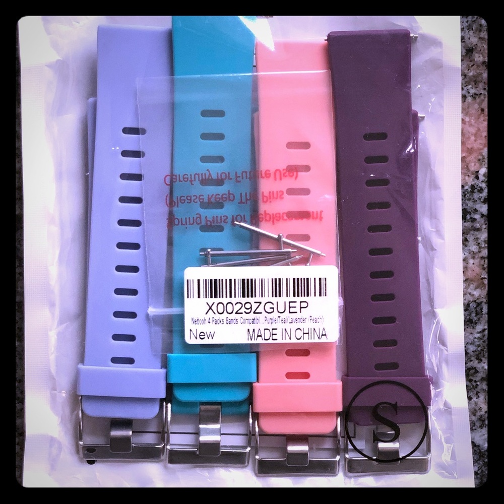 NWOT Fitbit Versa waterproof wristbands